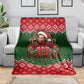 Stokely Carmichael Black Power Christmas Blanket Retro Knit Pattern Civil Rights Voting Quote Art