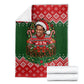 Stokely Carmichael Black Power Christmas Blanket Retro Knit Pattern Civil Rights Voting Quote Art