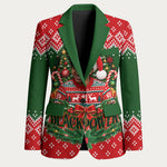 Stokely Carmichael Black Power Christmas Blazer Retro Knit Pattern Civil Rights Voting Quote Art