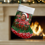 Stokely Carmichael Black Power Christmas Stocking Retro Knit Pattern Civil Rights Voting Quote Art