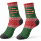 Stokely Carmichael Black Power Christmas Crew Socks Retro Knit Pattern Civil Rights Voting Quote Art