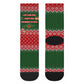 Stokely Carmichael Black Power Christmas Crew Socks Retro Knit Pattern Civil Rights Voting Quote Art