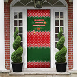 Stokely Carmichael Black Power Christmas Door Cover Retro Knit Pattern Civil Rights Voting Quote Art