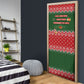 Stokely Carmichael Black Power Christmas Door Cover Retro Knit Pattern Civil Rights Voting Quote Art