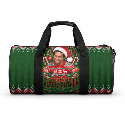 Stokely Carmichael Black Power Christmas Duffle Bag Retro Knit Pattern Civil Rights Voting Quote Art