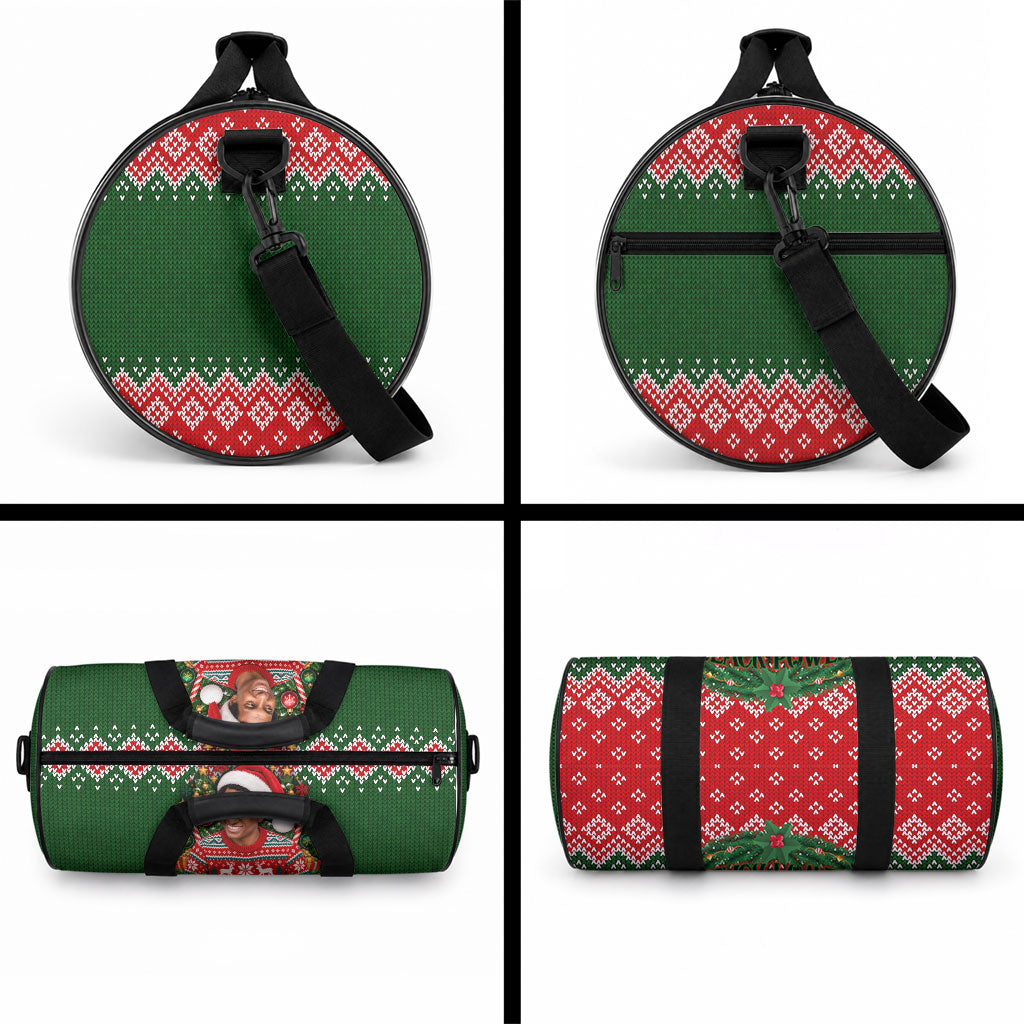 Stokely Carmichael Black Power Christmas Duffle Bag Retro Knit Pattern Civil Rights Voting Quote Art