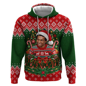 Stokely Carmichael Black Power Christmas Hoodie Retro Knit Pattern Civil Rights Voting Quote Art