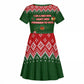 Stokely Carmichael Black Power Christmas Kid Short Sleeve Dress Retro Knit Pattern Civil Rights Voting Quote Art