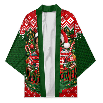 Stokely Carmichael Black Power Christmas Kimono Retro Knit Pattern Civil Rights Voting Quote Art