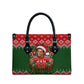 Stokely Carmichael Black Power Christmas Leather Bag Retro Knit Pattern Civil Rights Voting Quote Art