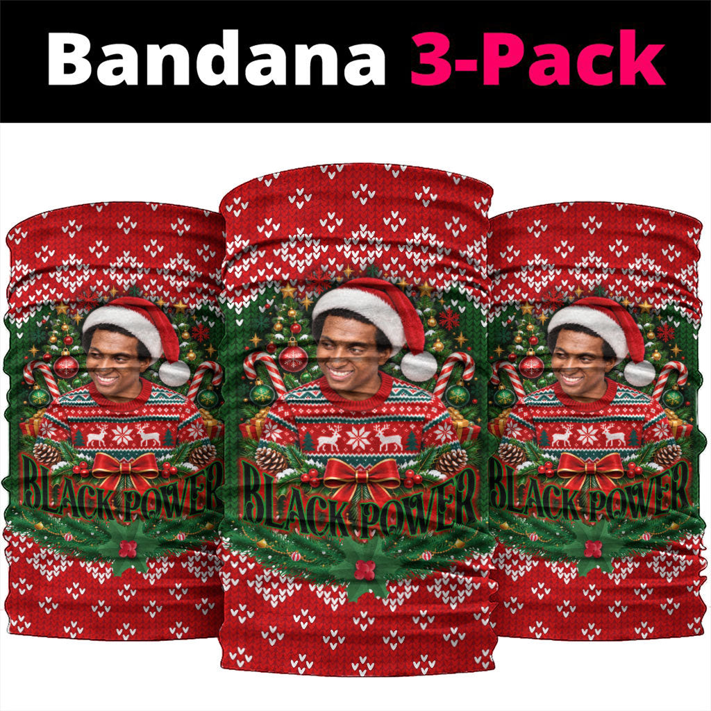 Stokely Carmichael Black Power Christmas Neck Gaiter Retro Knit Pattern Civil Rights Voting Quote Art