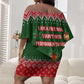 Stokely Carmichael Black Power Christmas Off Shoulder Short Dress Retro Knit Pattern Civil Rights Voting Quote Art