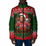 Stokely Carmichael Black Power Christmas Padded Jacket Retro Knit Pattern Civil Rights Voting Quote Art