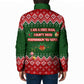 Stokely Carmichael Black Power Christmas Padded Jacket Retro Knit Pattern Civil Rights Voting Quote Art
