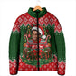 Stokely Carmichael Black Power Christmas Padded Jacket Retro Knit Pattern Civil Rights Voting Quote Art