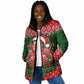 Stokely Carmichael Black Power Christmas Padded Jacket Retro Knit Pattern Civil Rights Voting Quote Art