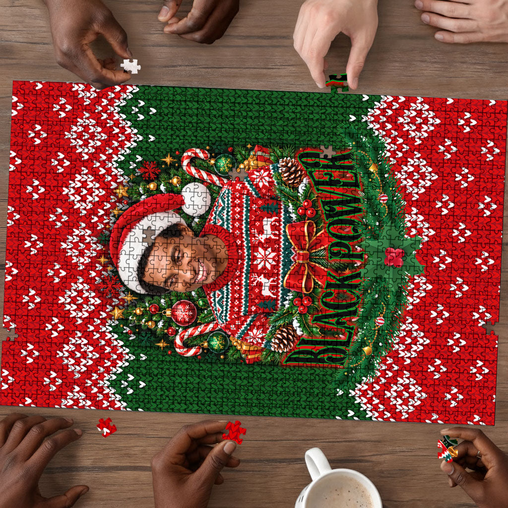 Stokely Carmichael Black Power Christmas Puzzle Retro Knit Pattern Civil Rights Voting Quote Art