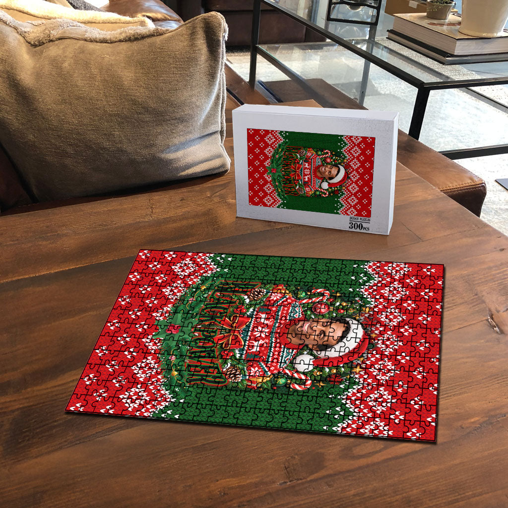 Stokely Carmichael Black Power Christmas Puzzle Retro Knit Pattern Civil Rights Voting Quote Art