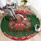 Stokely Carmichael Black Power Christmas Round Carpet Retro Knit Pattern Civil Rights Voting Quote Art