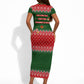 Stokely Carmichael Black Power Christmas Short Sleeve Bodycon Dress Retro Knit Pattern Civil Rights Voting Quote Art