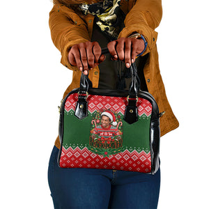 Stokely Carmichael Black Power Christmas Shoulder Handbag Retro Knit Pattern Civil Rights Voting Quote Art