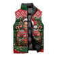 Stokely Carmichael Black Power Christmas Sleeveless Puffer Jacket Retro Knit Pattern Civil Rights Voting Quote Art