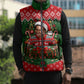 Stokely Carmichael Black Power Christmas Sleeveless Puffer Jacket Retro Knit Pattern Civil Rights Voting Quote Art