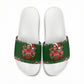Stokely Carmichael Black Power Christmas Slide Sandals Retro Knit Pattern Civil Rights Voting Quote Art