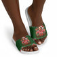 Stokely Carmichael Black Power Christmas Slide Sandals Retro Knit Pattern Civil Rights Voting Quote Art