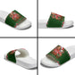Stokely Carmichael Black Power Christmas Slide Sandals Retro Knit Pattern Civil Rights Voting Quote Art