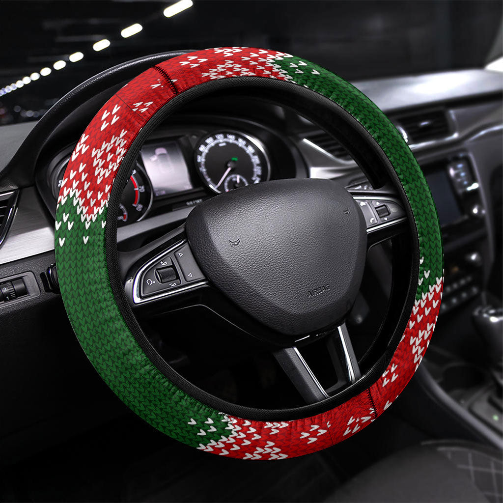 Stokely Carmichael Black Power Christmas Steering Wheel Cover Retro Knit Pattern Civil Rights Voting Quote Art