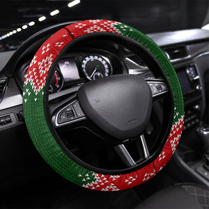Stokely Carmichael Black Power Christmas Steering Wheel Cover Retro Knit Pattern Civil Rights Voting Quote Art