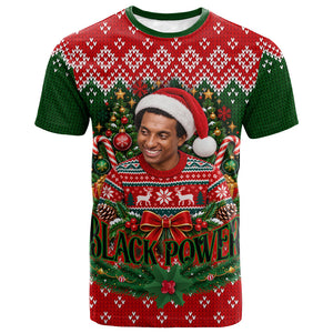 Stokely Carmichael Black Power Christmas T shirt Retro Knit Pattern Civil Rights Voting Quote Art