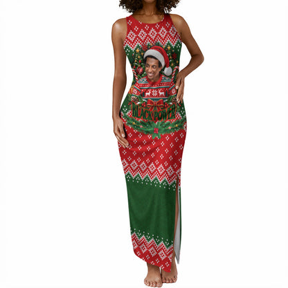 Stokely Carmichael Black Power Christmas Tank Maxi Dress Retro Knit Pattern Civil Rights Voting Quote Art