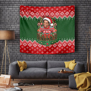 Stokely Carmichael Black Power Christmas Tapestry Retro Knit Pattern Civil Rights Voting Quote Art