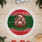 Stokely Carmichael Black Power Christmas Tree Skirt Retro Knit Pattern Civil Rights Voting Quote Art