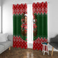 Stokely Carmichael Black Power Christmas Window Curtain Retro Knit Pattern Civil Rights Voting Quote Art
