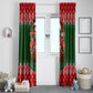 Stokely Carmichael Black Power Christmas Window Curtain Retro Knit Pattern Civil Rights Voting Quote Art