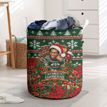 Stokely Carmichael Black Power Christmas Laundry Basket Retro Ugly Christmas Pattern Civil Rights Leader Pan African