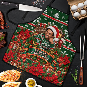 Stokely Carmichael Black Power Christmas Apron Retro Ugly Christmas Pattern Civil Rights Leader Pan African