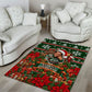 Stokely Carmichael Black Power Christmas Area Rug Retro Ugly Christmas Pattern Civil Rights Leader Pan African