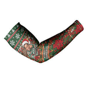 Stokely Carmichael Black Power Christmas Arm Sleeves Retro Ugly Christmas Pattern Civil Rights Leader Pan African