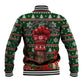 Stokely Carmichael Black Power Christmas Baseball Jacket Retro Ugly Christmas Pattern Civil Rights Leader Pan African