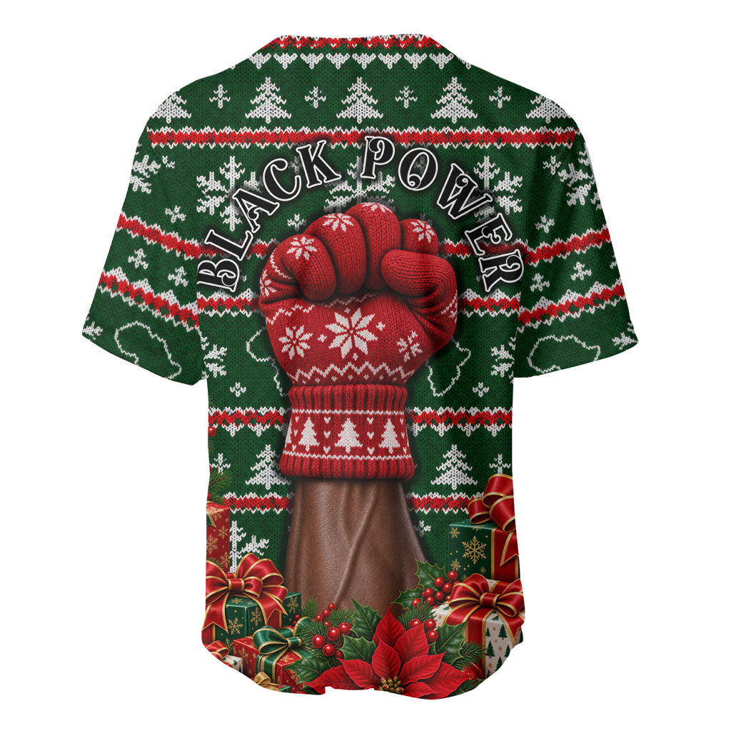Stokely Carmichael Black Power Christmas Baseball Jersey Retro Ugly Christmas Pattern Civil Rights Leader Pan African