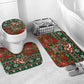 Stokely Carmichael Black Power Christmas Bathroom Set Retro Ugly Christmas Pattern Civil Rights Leader Pan African