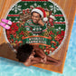 Stokely Carmichael Black Power Christmas Beach Blanket Retro Ugly Christmas Pattern Civil Rights Leader Pan African