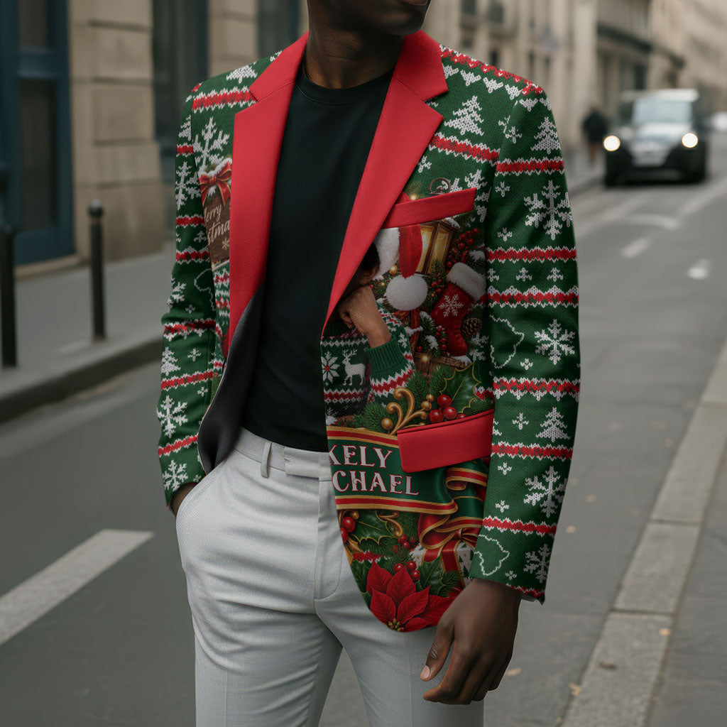 Stokely Carmichael Black Power Christmas Blazer Retro Ugly Christmas Pattern Civil Rights Leader Pan African