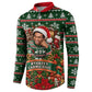 Stokely Carmichael Black Power Christmas Button Sweatshirt Retro Ugly Christmas Pattern Civil Rights Leader Pan African