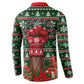 Stokely Carmichael Black Power Christmas Button Sweatshirt Retro Ugly Christmas Pattern Civil Rights Leader Pan African