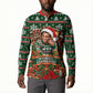 Stokely Carmichael Black Power Christmas Button Sweatshirt Retro Ugly Christmas Pattern Civil Rights Leader Pan African